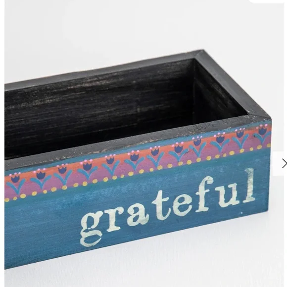 NEW grateful wooden boho storage box - Picture 1 of 6